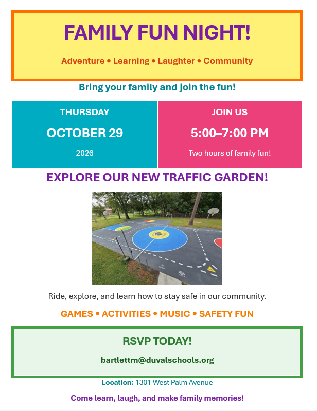 Family Fun Night Flyer 