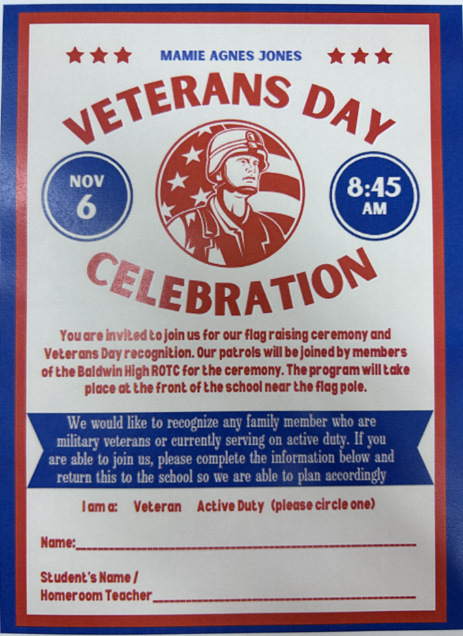 Veterans Day Celebration Flyer