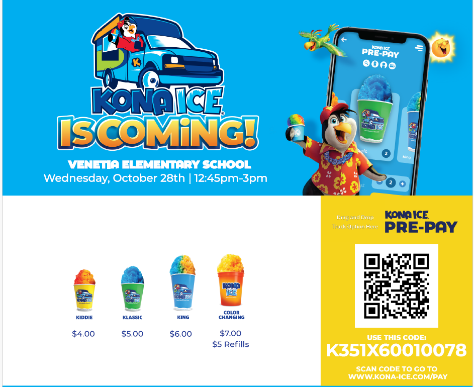 kona ice day Oct 28