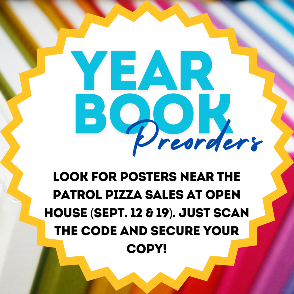 Pre-order yearbook at Open House.