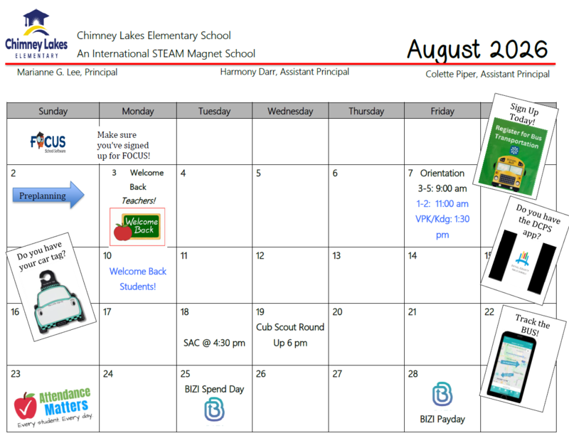 August 2026 Calendar