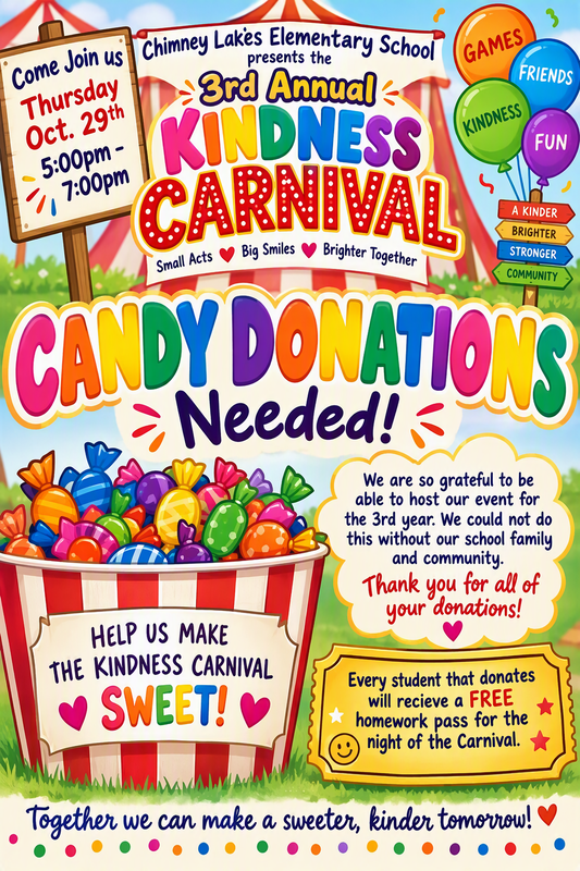 Candy Donations Needed for carnival