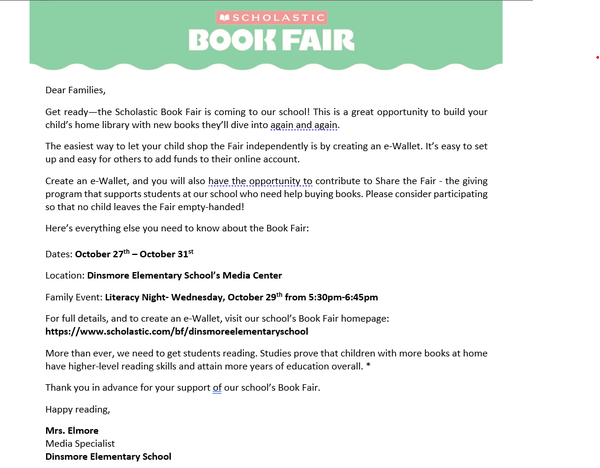 The Book Fair Flyer