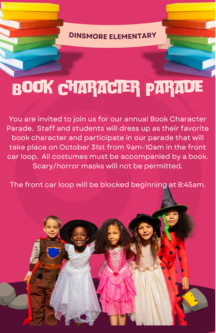 Book character parade flyer