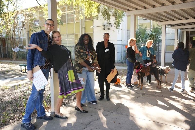 judges outside the gym