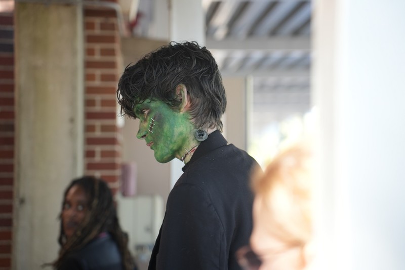 student with costume