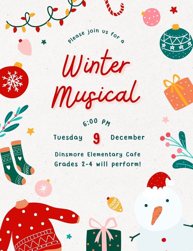 Winter Musical Flyer
