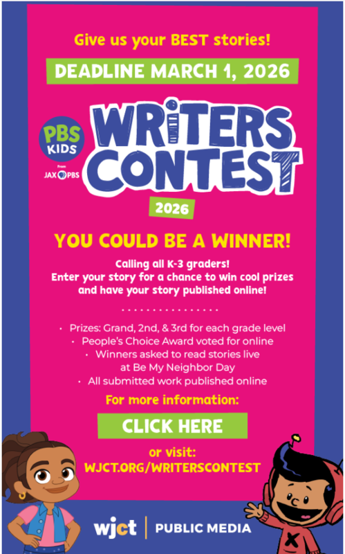 PBS Kids Writing Contest Flyer