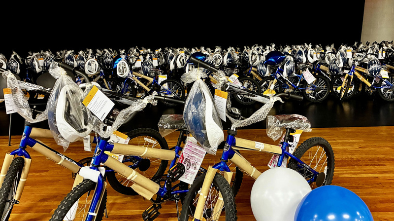 free bikes provided by Bikes for Kids