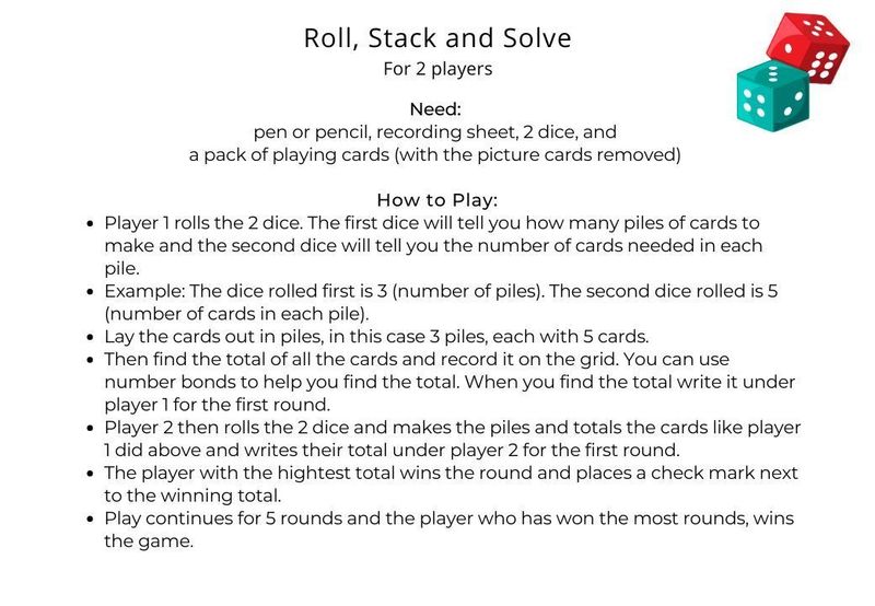 Roll Stack and Solve Directions