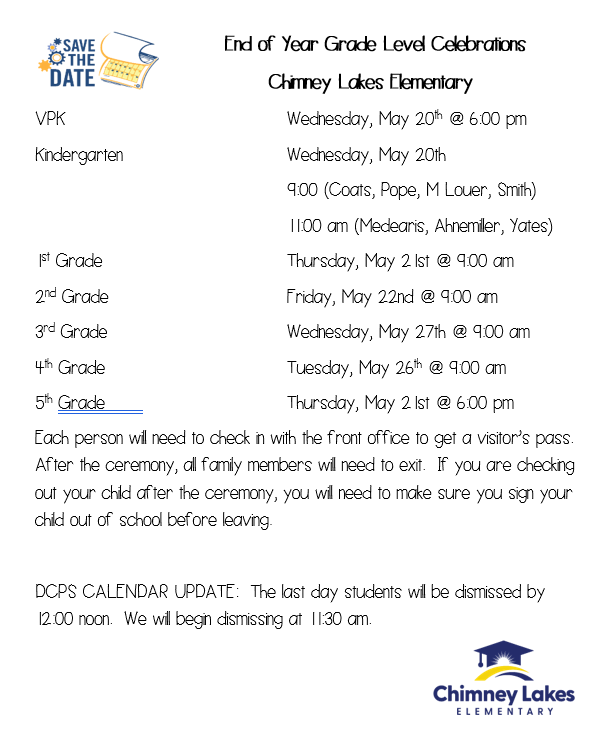 Awards Ceremony Dates