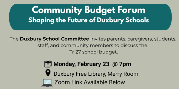 Community Budget Forum 2/23