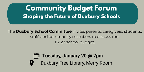 Community Budget Forum 1/20