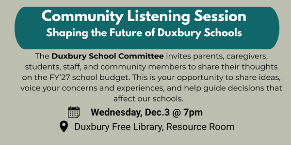 Budget Listening Session 12/3