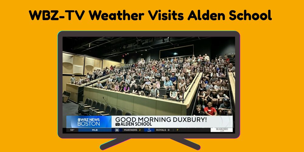WBZ TV Weather Visits Alden School