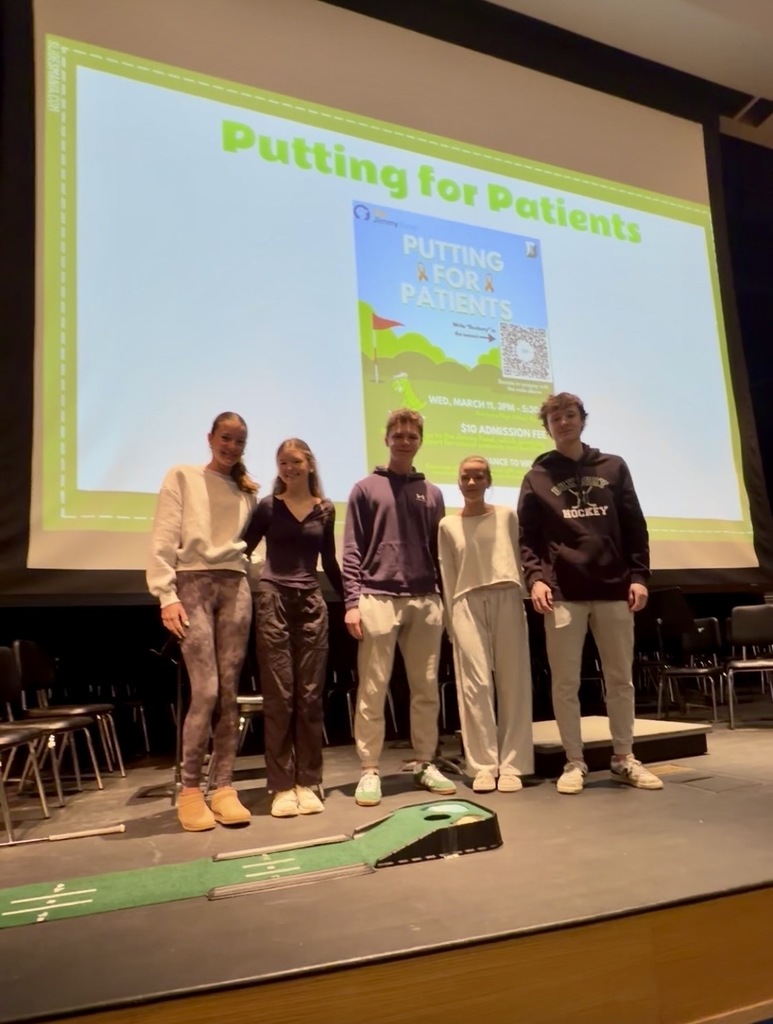 DHS Students promoting Putting for Patients