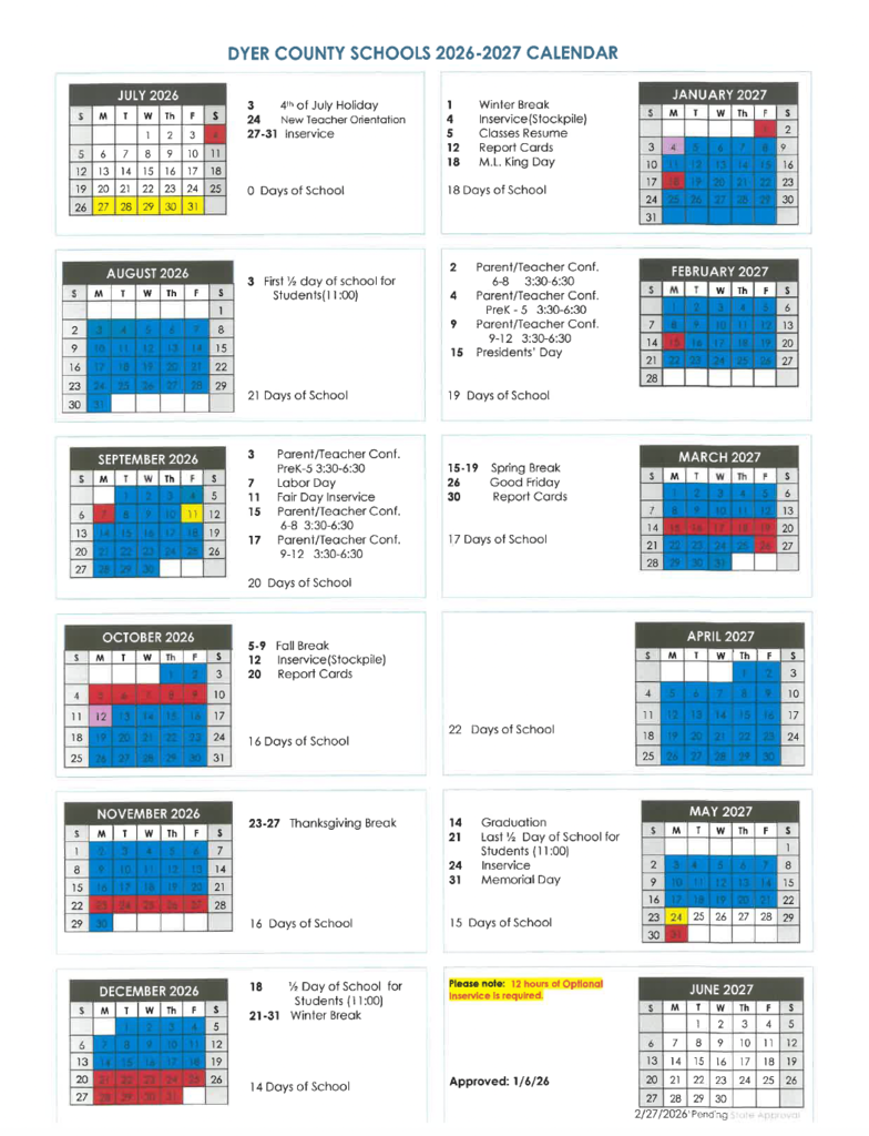 calendar