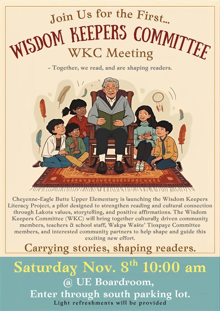 Wisdom Keepers Committee's first meeting Saturday November 8th @ 10AM