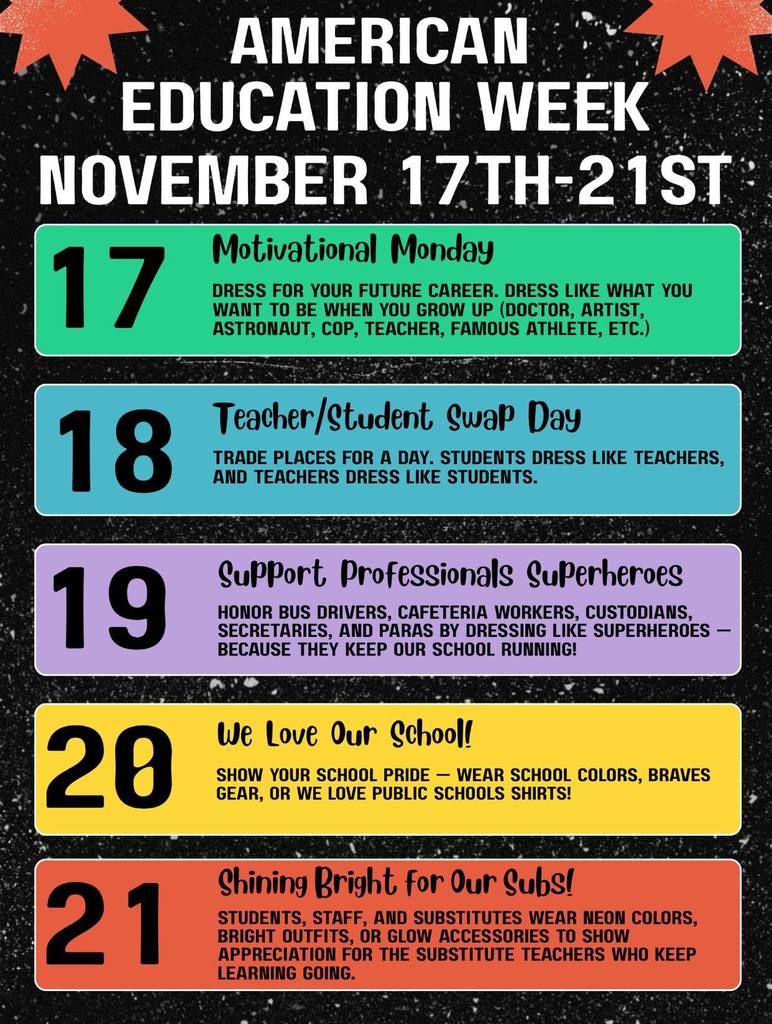 American Education Week: November 17th - 21st