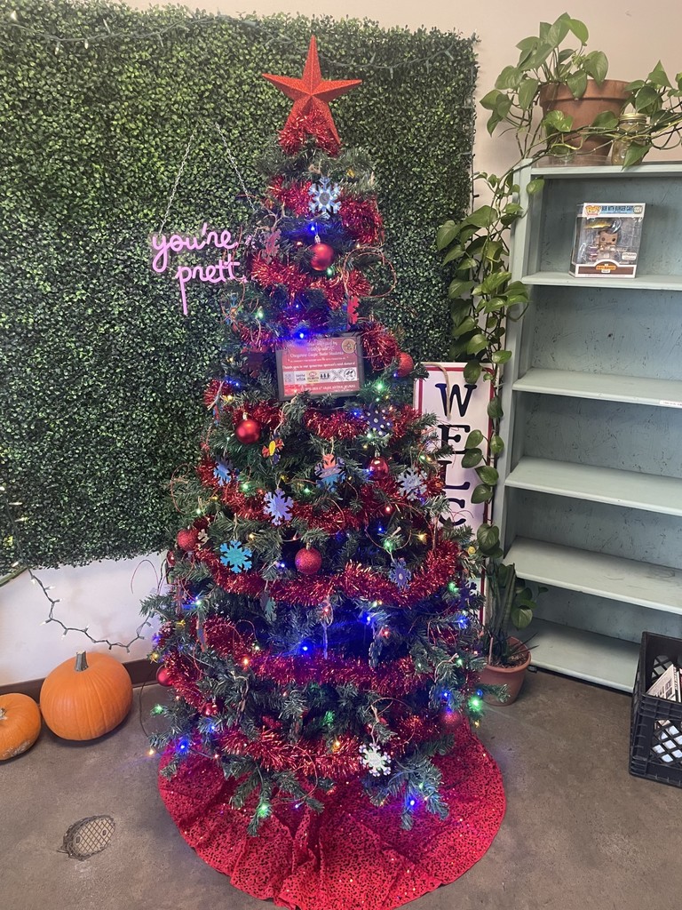 Helpers decorated tree at Ubetcha Wateca.