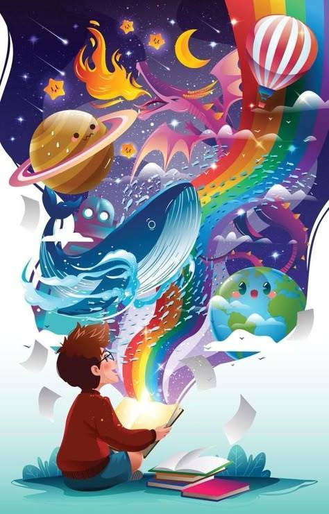 Opening a book to possibilities.