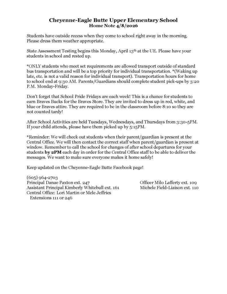 UE Home Note 4/08/26