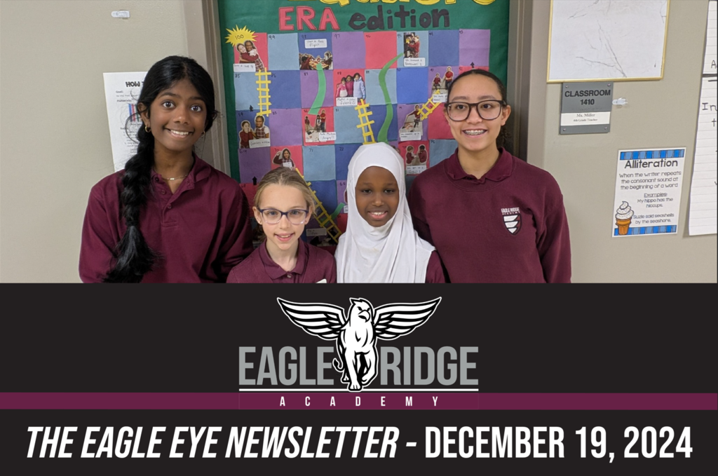 students posing in front of a decorated door