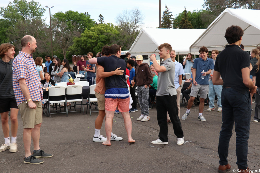 group outside at event