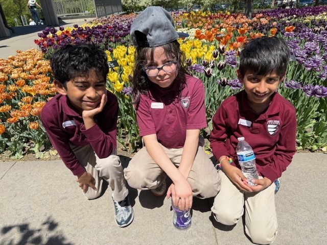 second graders at arboretum