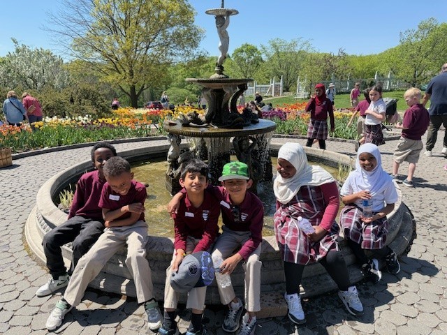 second graders at arboretum