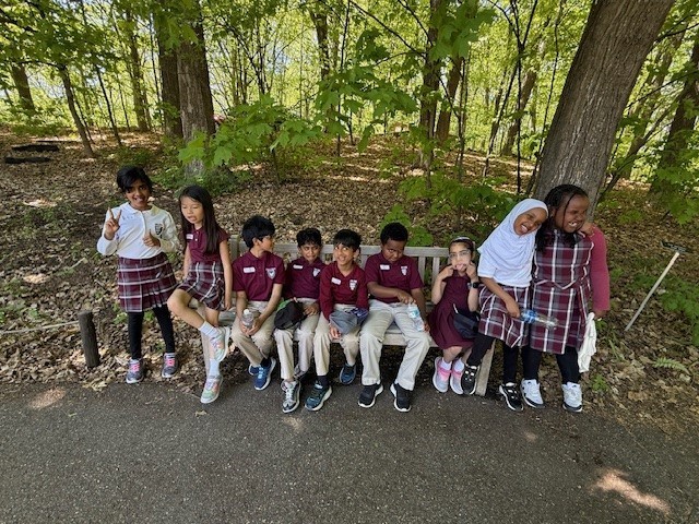 second graders at arboretum