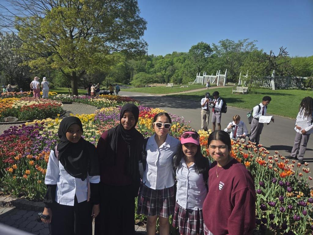 second graders at arboretum