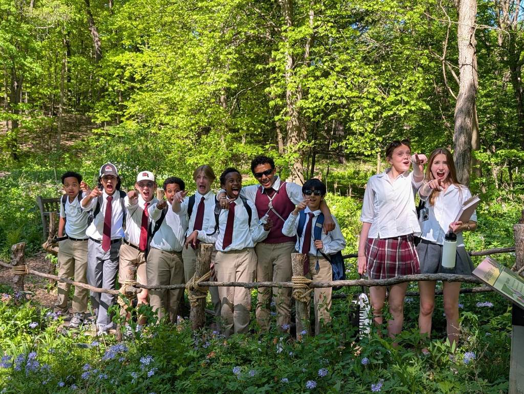 second graders at arboretum