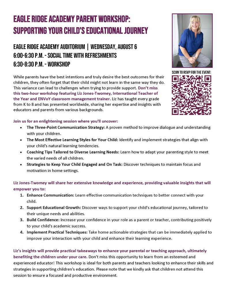 parent workshop flyer