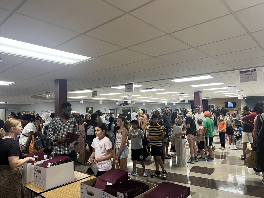 families waiting for folders