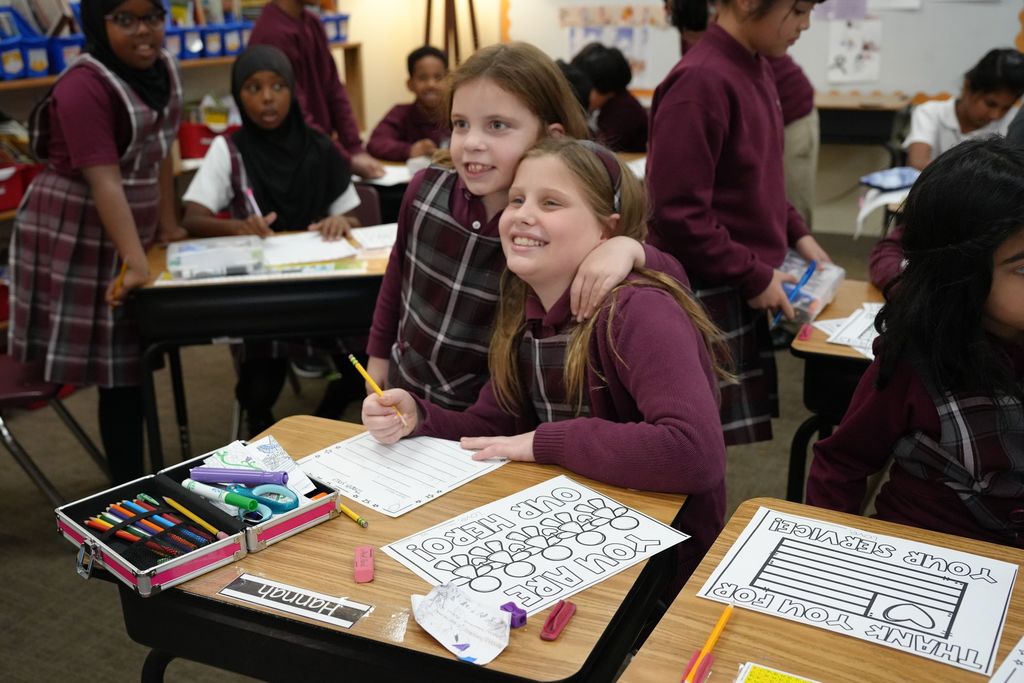 veterans day students