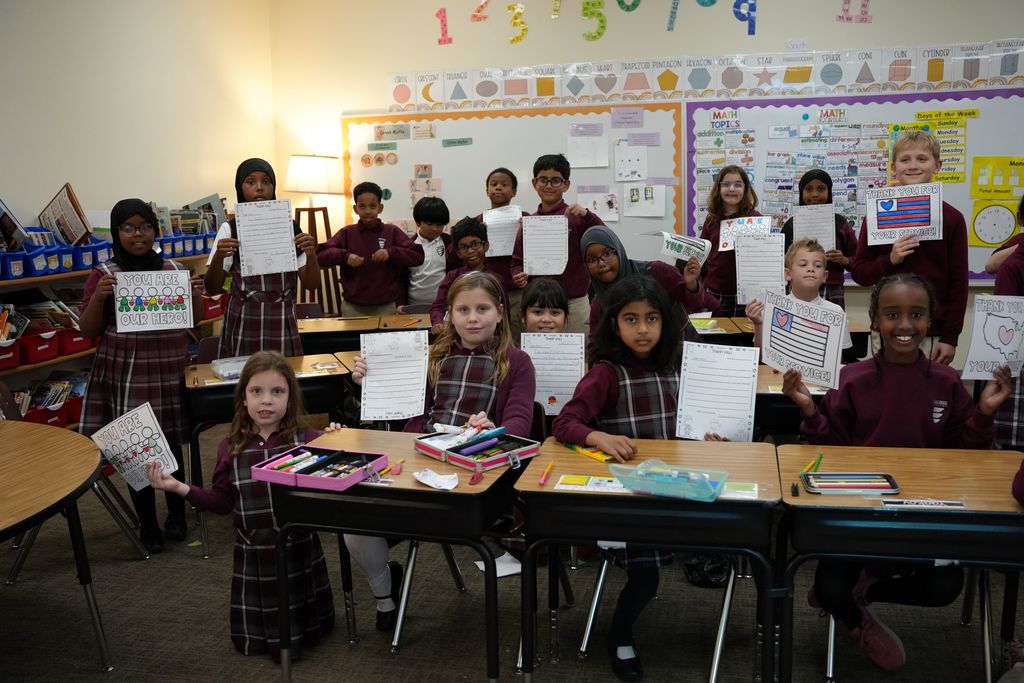 veterans day students