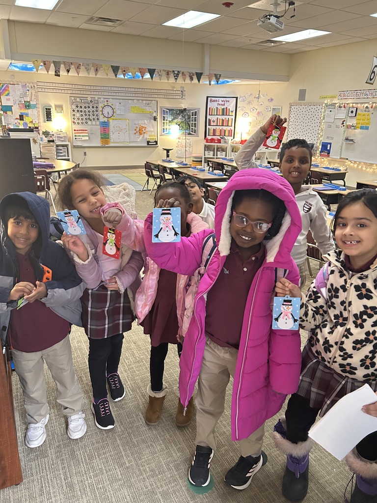 students with ornaments