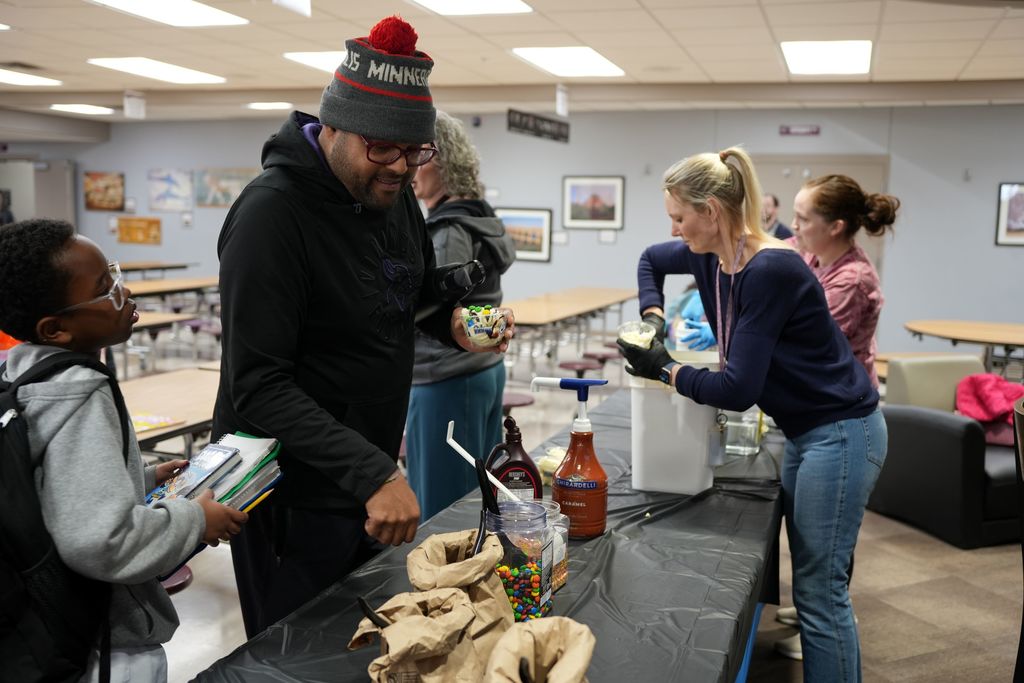 ice cream sundae bar