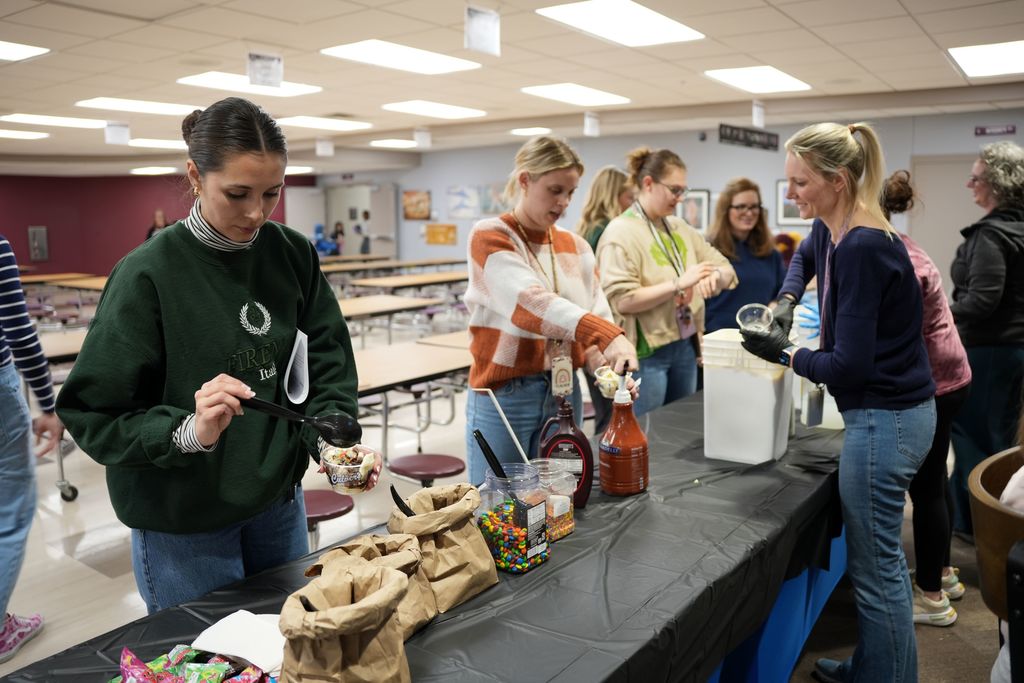 ice cream sundae bar