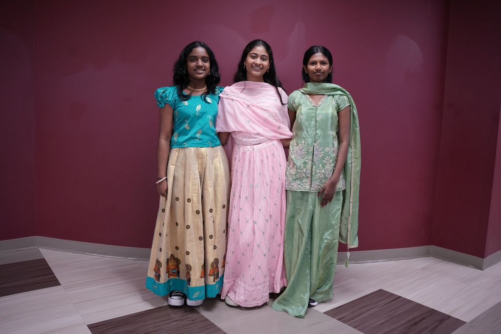 students in cultural wear
