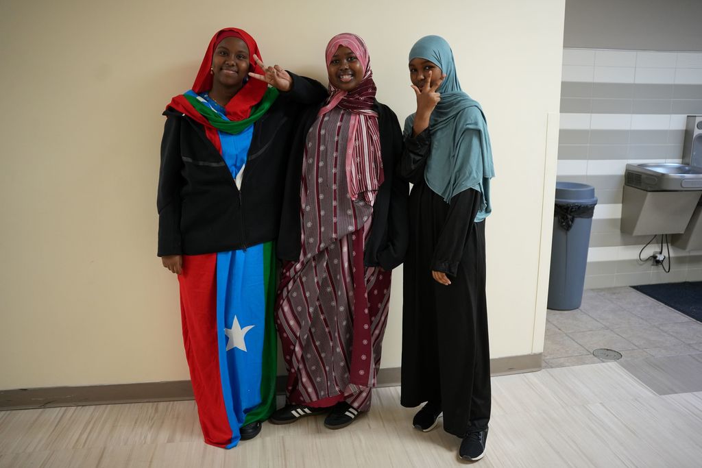 students in cultural wear