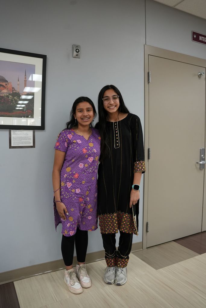 students in cultural wear