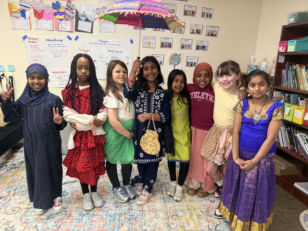 students in cultural wear