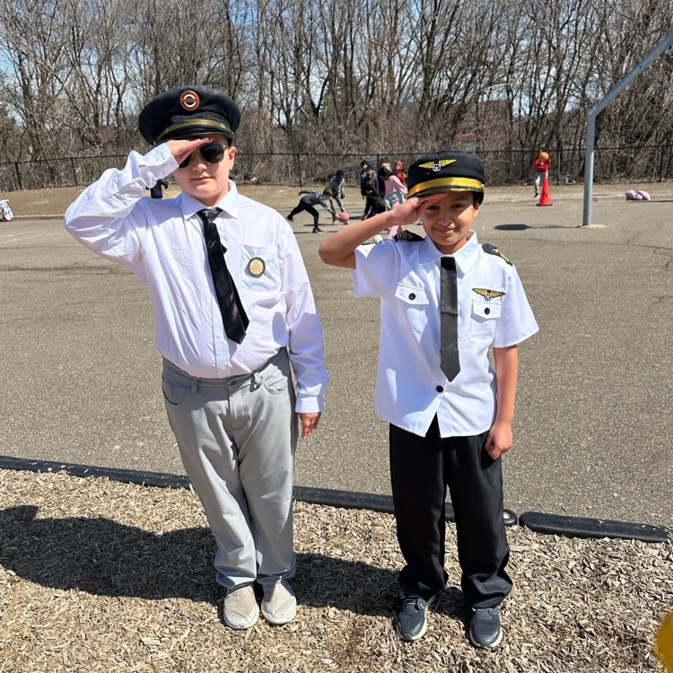 students dressed up as different careers