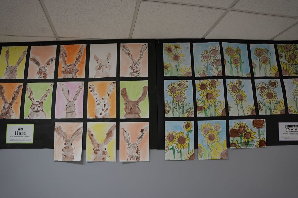 bunny and flower art