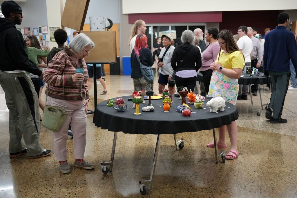 pottery table