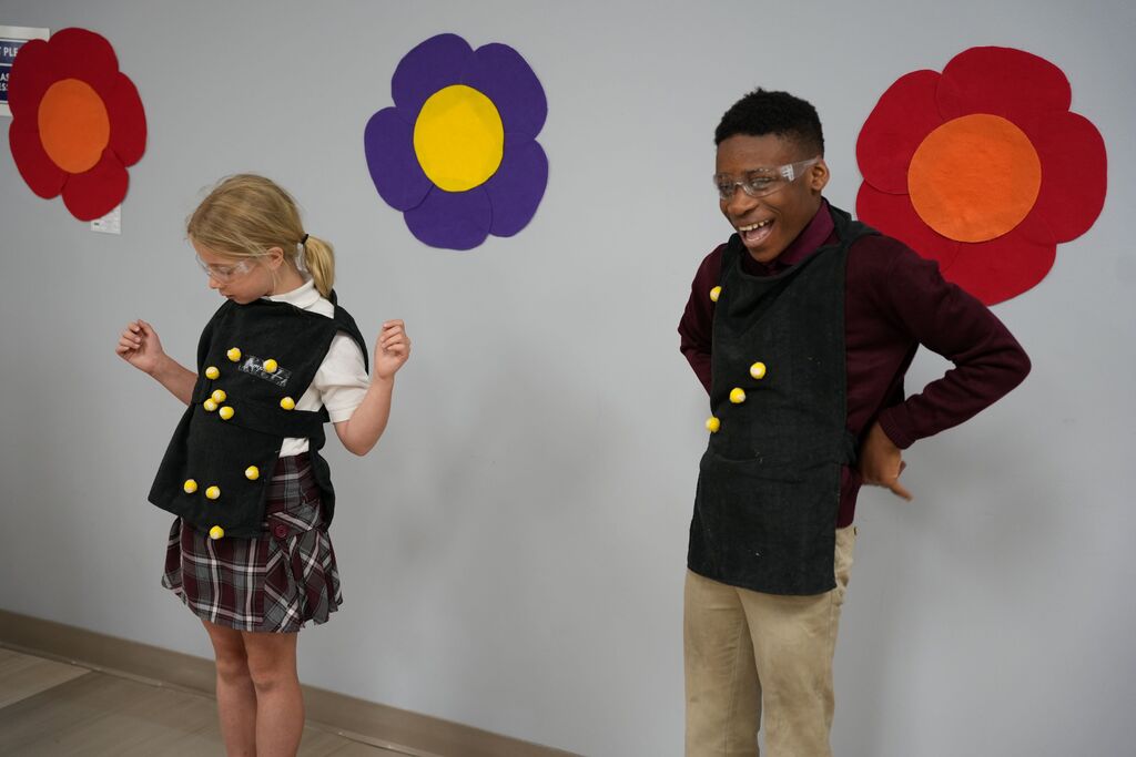 kids smiling