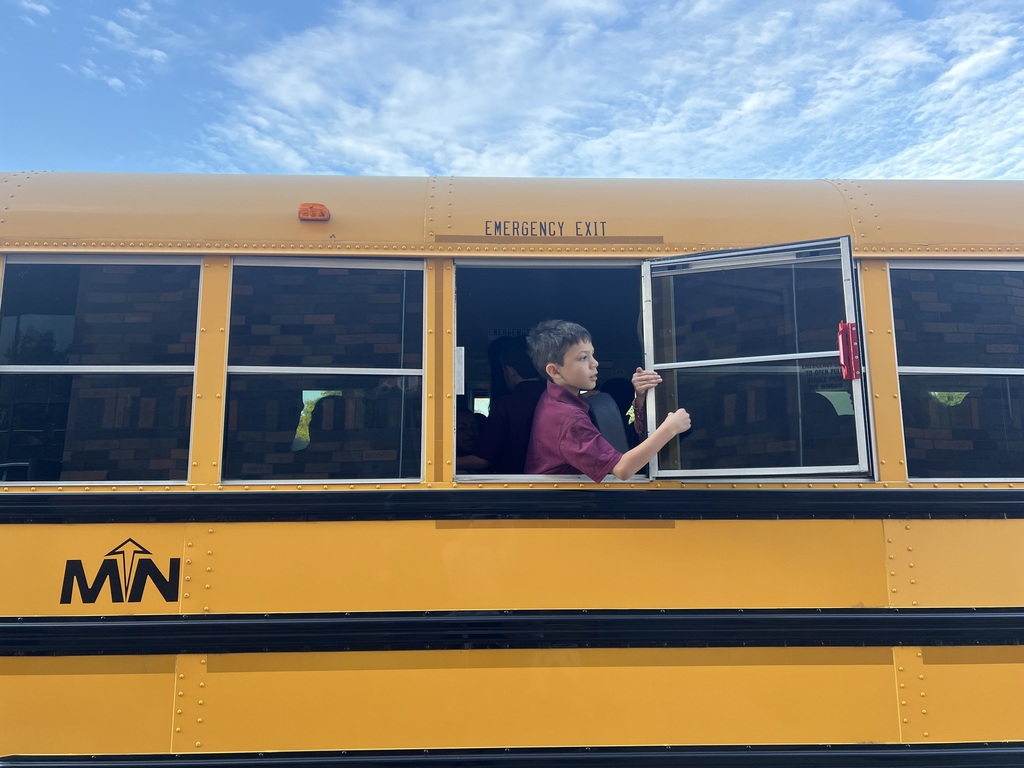 student in a school bus