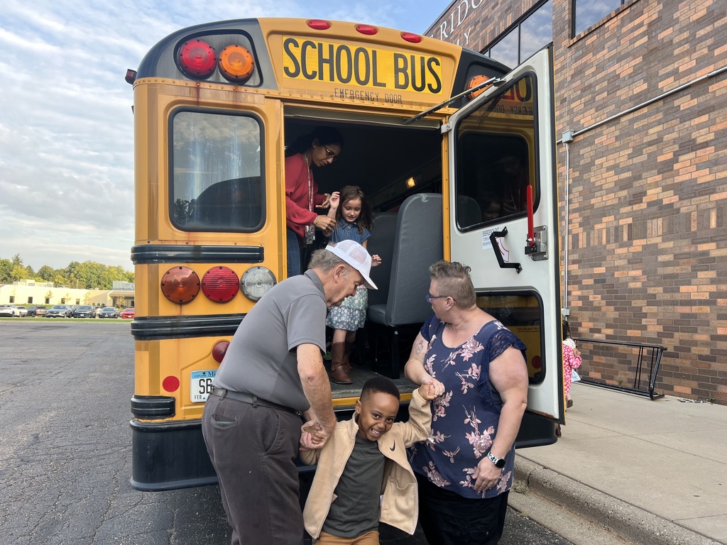 student leaving school bus